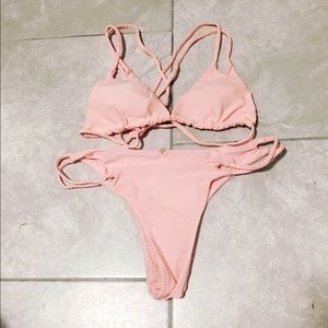 Pink bikini